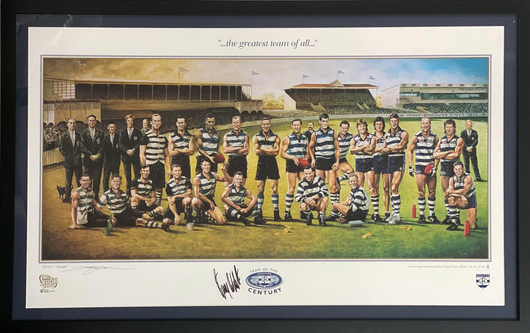 Gary Ablett Snr Geelong Cats Team of the Century Memorabilia