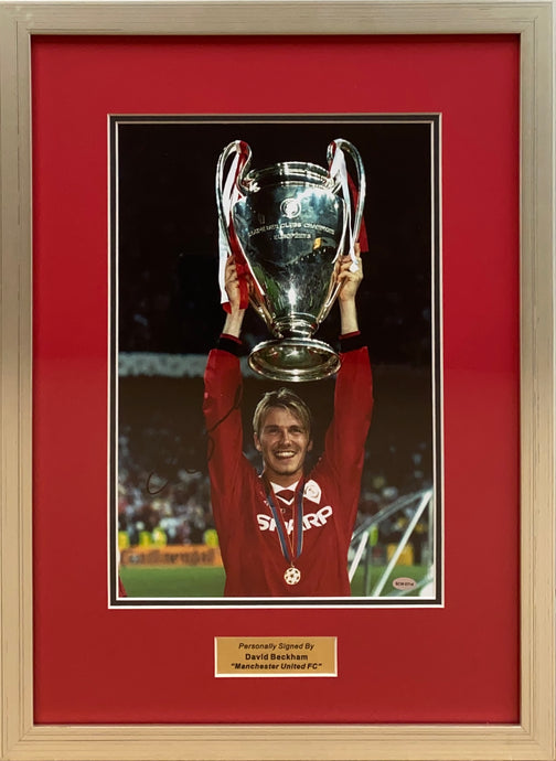David Beckham signed Manchester United memorabilia