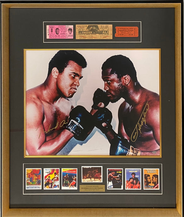 MUHAMMAD ALI and JOE FRAZIER Autographed Memorabilia