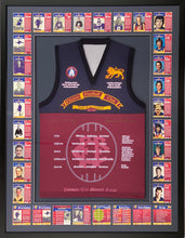 Load image into Gallery viewer, KEVIN MURRAY &amp; GARRY WILSON Signed Fitzroy &quot;Team of the Century&quot; Jumper Display
