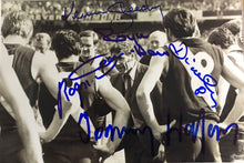 Load image into Gallery viewer, ROGER DEAN, ROYCE HART, KEVIN SHEEDY, DICK CLAY &amp; TOM HAFEY Signed “1969 Premiers” Photo Collage Display
