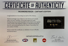 Load image into Gallery viewer, DUSTIN MARTIN &amp; TRENT COTCHIN “Richmond Reign” Signed Lithograph Display
