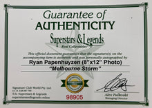 Load image into Gallery viewer, RYAN PAPENHUYZEN Signed &quot;Melbourne Storm” Photo Collage Display
