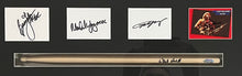 Load image into Gallery viewer, ACDC - ANGUS YOUNG, BRIAN JOHNSON, MALCOLM YOUNG, CLIFF WILLIAMS &amp; PHIL RUDD Signed &quot;Back in Black&quot; Display
