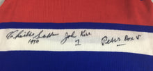 Load image into Gallery viewer, Unframed CHARLIE SUTTON, PETER BOX &amp; JOHN KERR “1954 Premiers&quot; Signed Footscray Jumper
