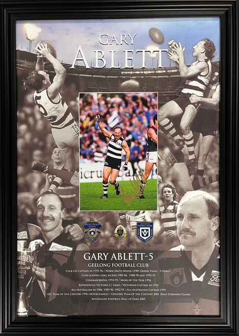 Gary Ablett Snr Signed Career Print