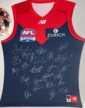 Load image into Gallery viewer, MELBOURNE DEMONS “2021 AFL Premiers” Official Team Signed Jumper Display
