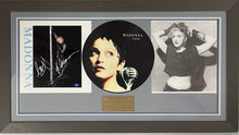 Load image into Gallery viewer, MADONNA Signed Photo &amp; Picture Disc Collage Display
