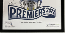 Load image into Gallery viewer, GEELONG CATS &quot;Premiers 2022&quot; Herald Sun Knight Poster Display
