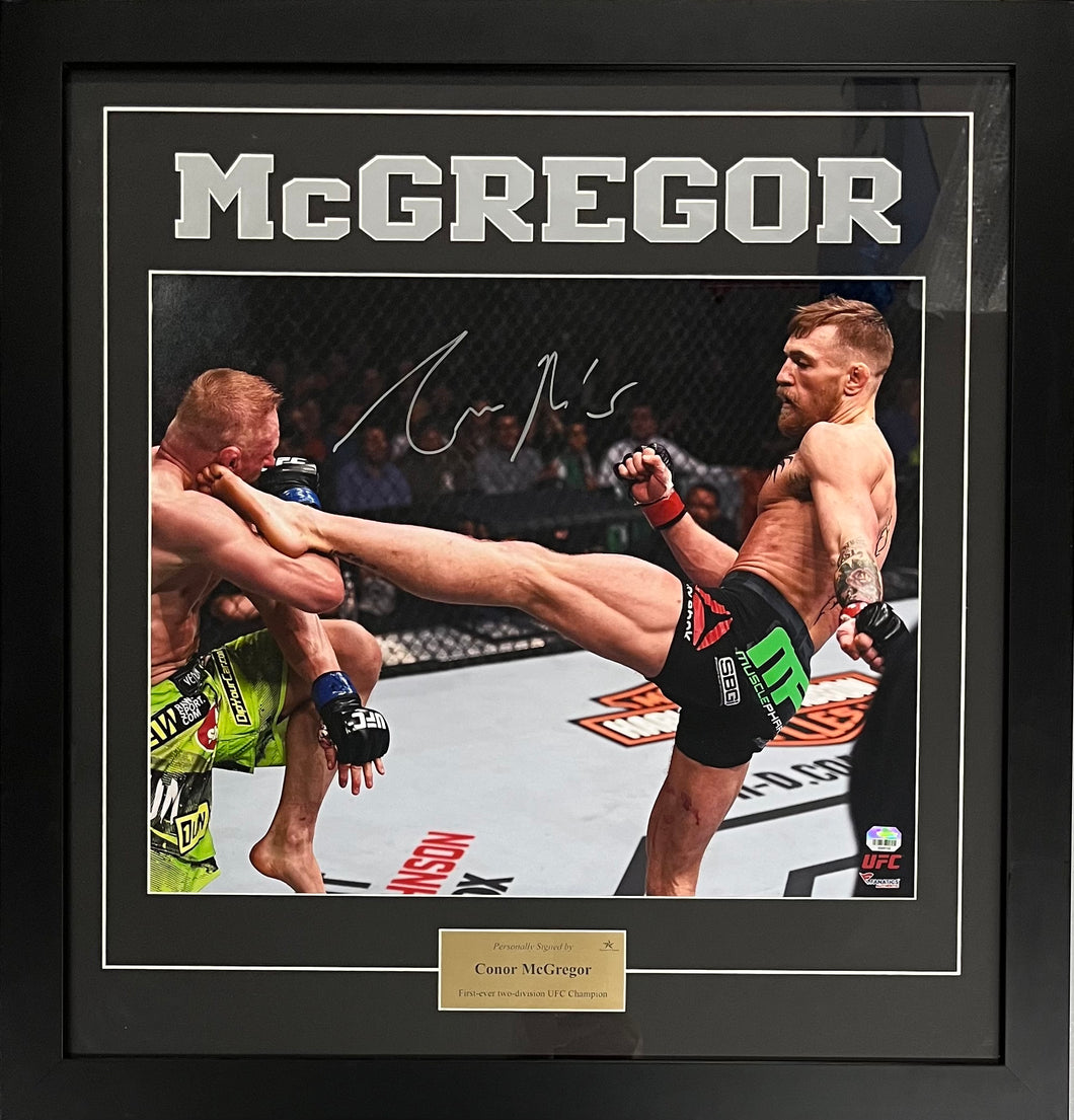 CONOR McGREGOR Signed Photo Display