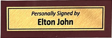 Load image into Gallery viewer, ELTON JOHN Signed Photo &amp; “Rocket Man” Record Display
