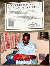 Load image into Gallery viewer, RUBIN “HURRICANE” CARTER Signed Boxing Glove &amp; Photo Display
