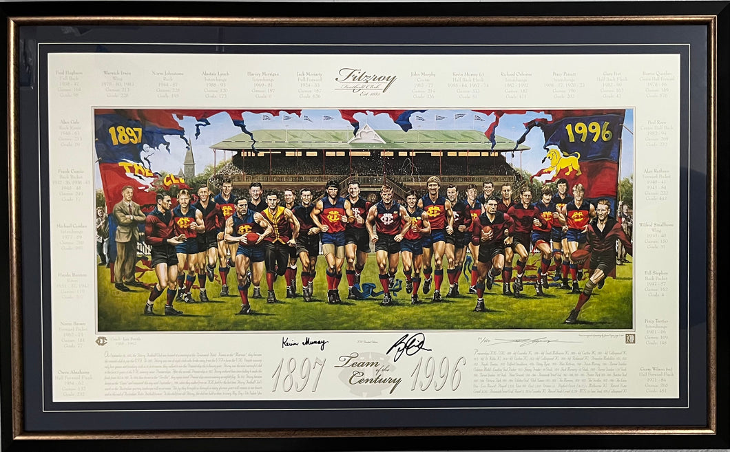 KEVIN MURRAY & BERNIE QUINLAN Signed Fitzroy 