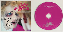 Load image into Gallery viewer, ED SHEERAN Signed “Bad Habits” CD &amp; Photo Collage Display
