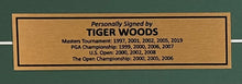 Load image into Gallery viewer, TIGER WOODS Signed “5-Time Masters Champion” Photo Collage Display
