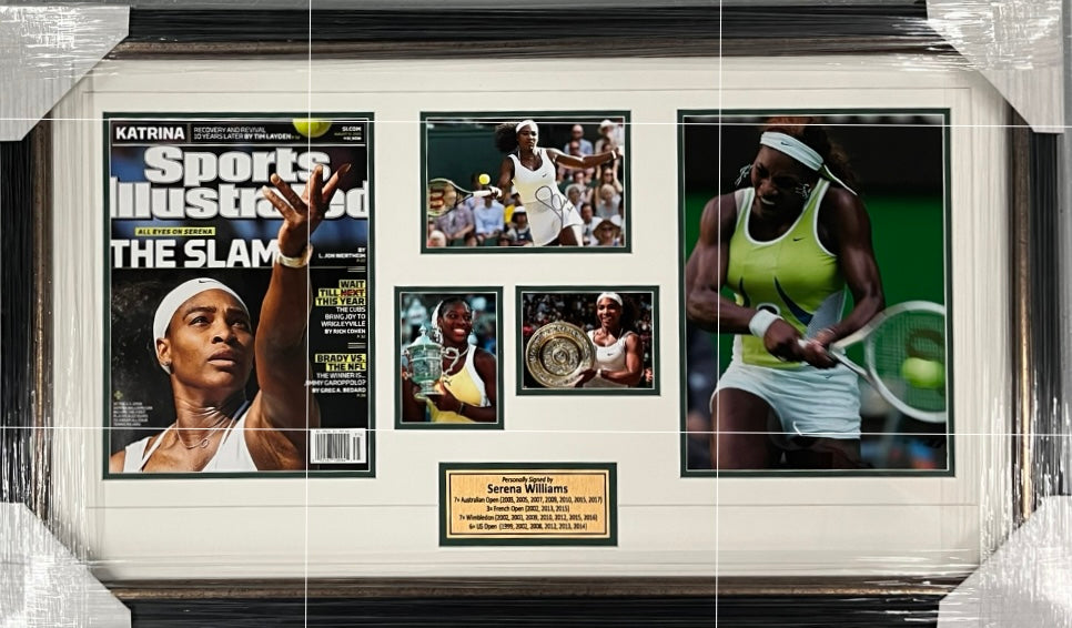 SERENA WILLIAMS Signed Photo Collage Display