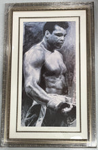 Load image into Gallery viewer, MUHAMMAD ALI Signed Stephen Holland Lithograph Display
