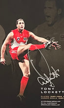 Load image into Gallery viewer, “THE GREATEST AFL GOALKICKERS” - DOUG WADE, GARY ABLETT SNR., JASON DUNSTALL, TONY LOCKETT &amp; LANCE FRANKLIN Signed “1000 Goals” Lithograph Display
