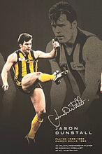 Load image into Gallery viewer, “THE GREATEST AFL GOALKICKERS” - DOUG WADE, GARY ABLETT SNR., JASON DUNSTALL, TONY LOCKETT &amp; LANCE FRANKLIN Signed “1000 Goals” Lithograph Display
