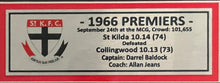 Load image into Gallery viewer, DARREL BALDOCK &amp; ALLAN JEANS “1966 Premiers Captain &amp; Coach” Signed Jumper Display
