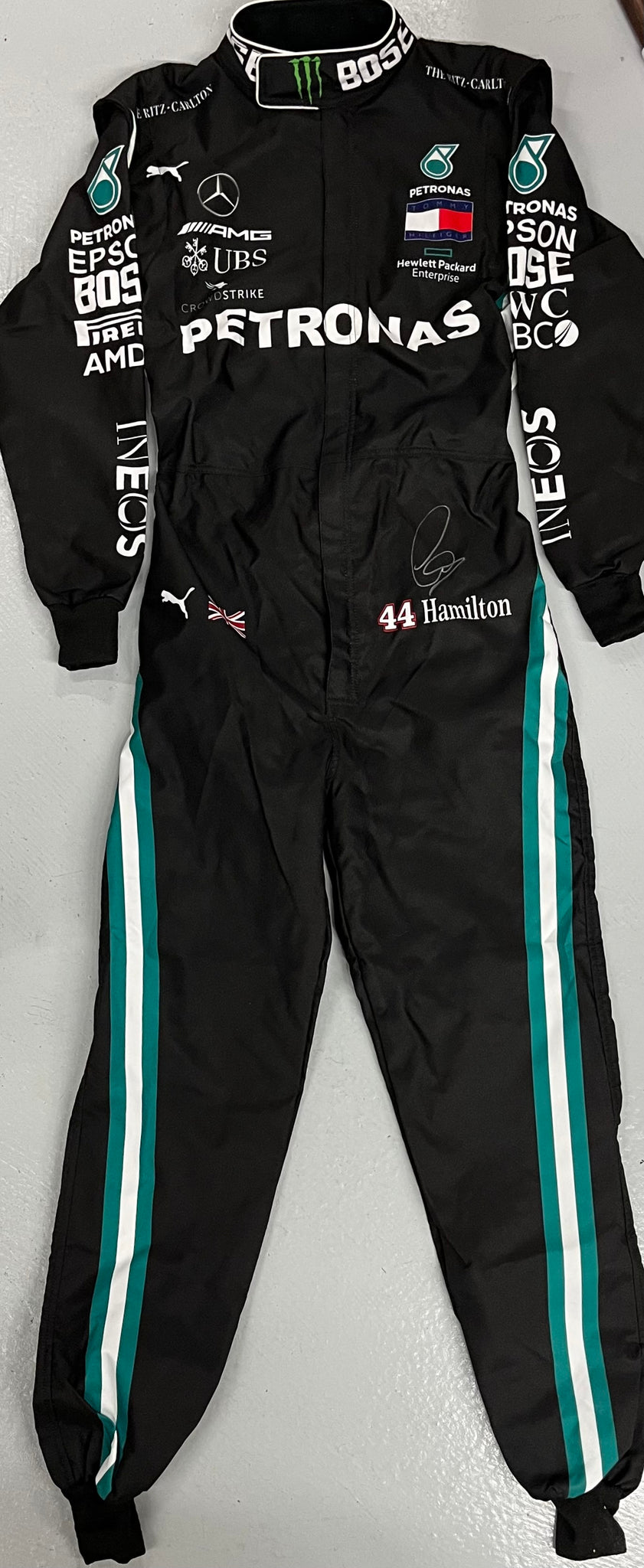 LEWIS HAMILTON Signed Mercedes F1 Race Suit – Superstars & Legends