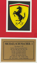 Load image into Gallery viewer, MICHAEL SCHUMACHER Signed Scuderia Ferrari Photo Collage Display1
