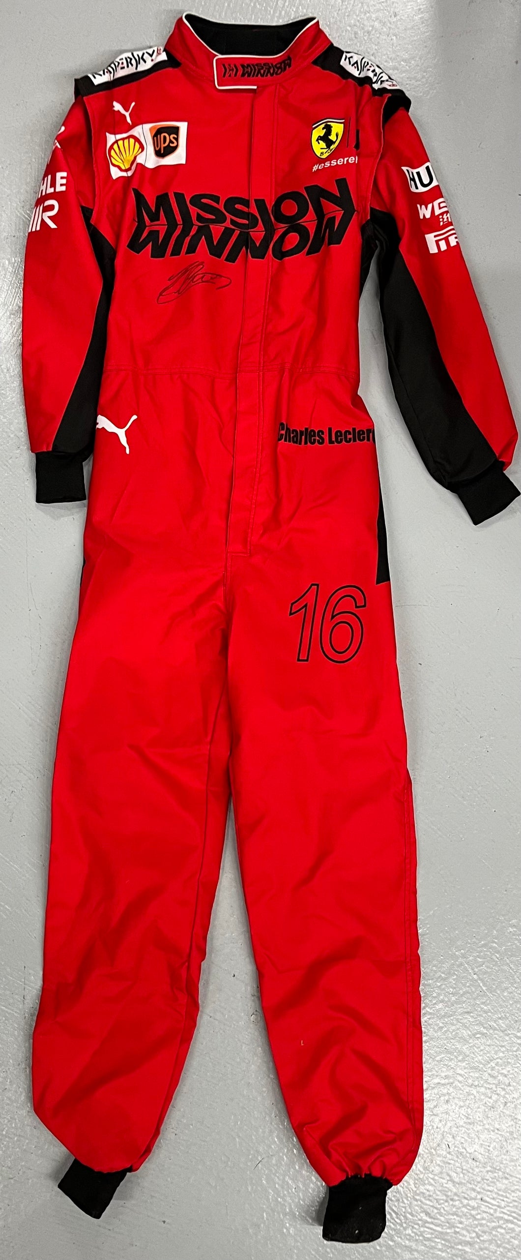 CHARLES LECLERC Signed Scuderia Ferrari F1 Race Suit