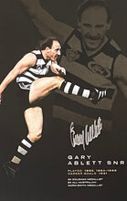 Load image into Gallery viewer, “THE GREATEST AFL GOALKICKERS” - DOUG WADE, GARY ABLETT SNR., JASON DUNSTALL, TONY LOCKETT &amp; LANCE FRANKLIN Signed “1000 Goals” Lithograph Display
