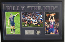 Load image into Gallery viewer, BILLY SLATER Signed &quot;Melbourne Storm” Photo Collage Display
