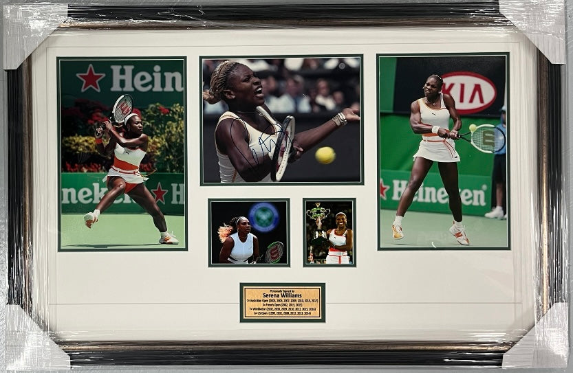 SERENA WILLIAMS Signed Photo Collage Display