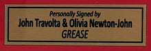 Load image into Gallery viewer, GREASE - Olivia Newton-John &amp; John Travolta Signed Photos &amp; Album Display
