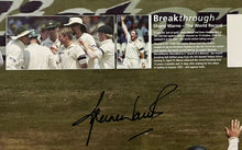 Load image into Gallery viewer, SHANE WARNE Signed “Breakthrough - The World Record” Lithograph Display
