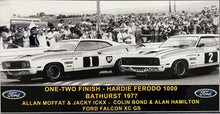 Load image into Gallery viewer, ALLAN MOFFAT “1977 Bathurst” Signed Photo Collage Display
