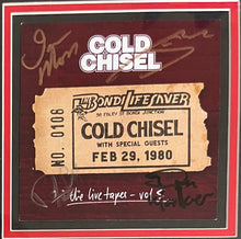 Load image into Gallery viewer, COLD CHISEL - JIMMY BARNES, IAN MOSS, DON WALKER &amp; PHIL SMALL Signed Album CD Display
