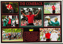 Load image into Gallery viewer, TIGER WOODS Signed “5-Time Masters Champion” Photo Collage Display
