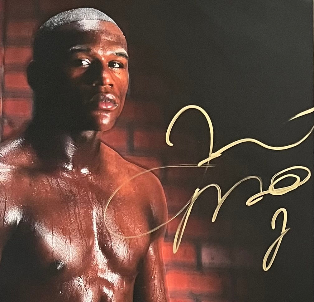 FLOYD MAYWEATHER JR. Signed Photo Collage Display – Superstars & Legends