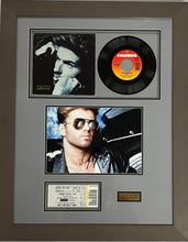 Load image into Gallery viewer, GEORGE MICHAEL Signed Photo &amp; Record Collage Display
