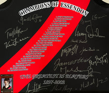 Load image into Gallery viewer, CHAMPIONS OF ESSENDON 16 Signed Jumper &amp; Cards Display
