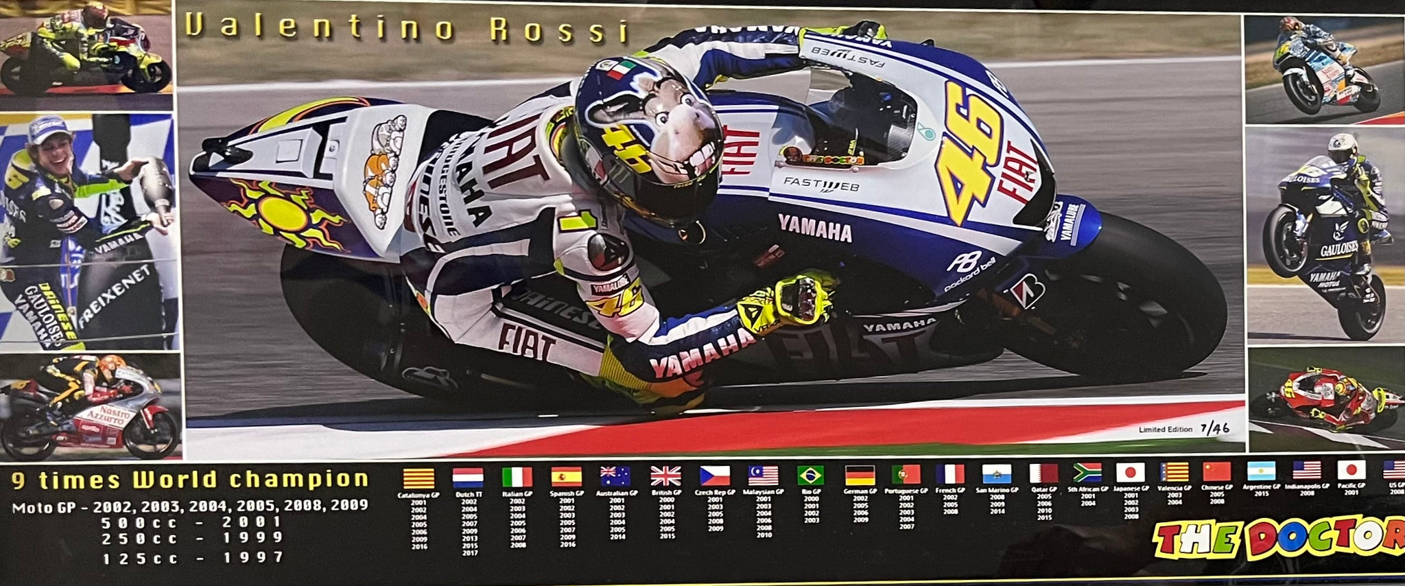 ○ Valentino Rossi 特大ポスター 2004 チャンピオン Valentino Rossi Phillip Island 2004 MotoGP World Champion