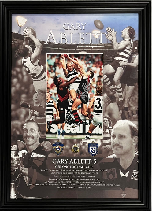 Gary Ablett Snr signed print