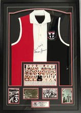 Load image into Gallery viewer, DARREL BALDOCK &amp; ALLAN JEANS “1966 Premiers Captain &amp; Coach” Signed Jumper Display
