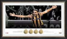 Load image into Gallery viewer, SHAUN BURGOYNE Signed “Greatness” Limited Edition Lithograph Display
