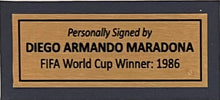 Load image into Gallery viewer, DIEGO MARADONA Signed Argentina 1986 World Cup Jersey Display
