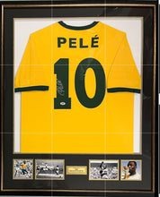 Load image into Gallery viewer, PELE Signed Brazil Jersey Display
